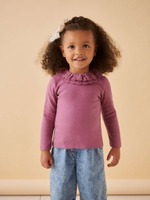 Лонгслив с воротником для девочки Next 168-356, Фиолетовый