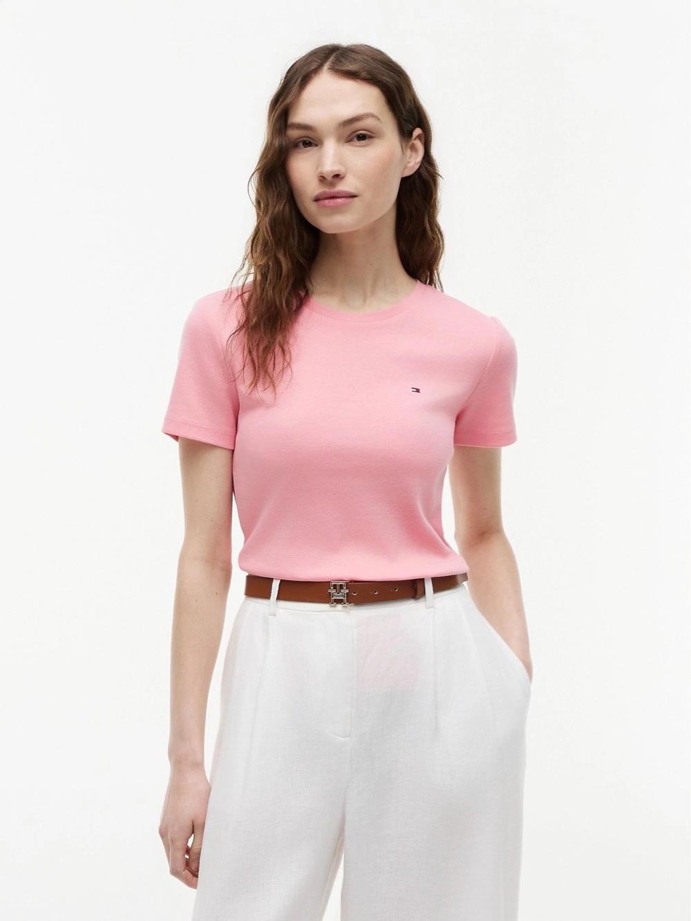 Футболка Tommy Hilfiger Crewneck Favorite T-Shirt Rosey Pink