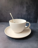 Чашка чайная 350 мл,фарфор "NOBLE" серия "Fine Plus-Light Grey" (блюдце 81229605)