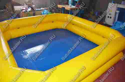 Квадратный надувной бассейн "Солнечный" 4*4*0.65 м