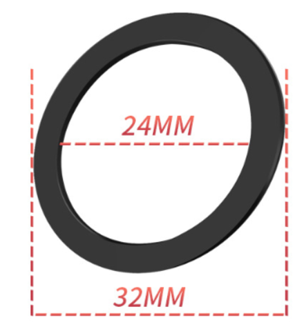 Проставочное кольцо  LEBYCLE 1 мм. на вал системы SHIMANO BB86 91 92 52GXP24mm