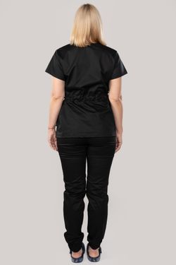 Костюм медицинский женский 386 ЧЕРНЫЙ