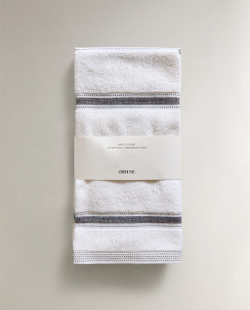 Zara Home кухонное полотенце из хлопка, узор в полоску, 70 50 см · 0223/026