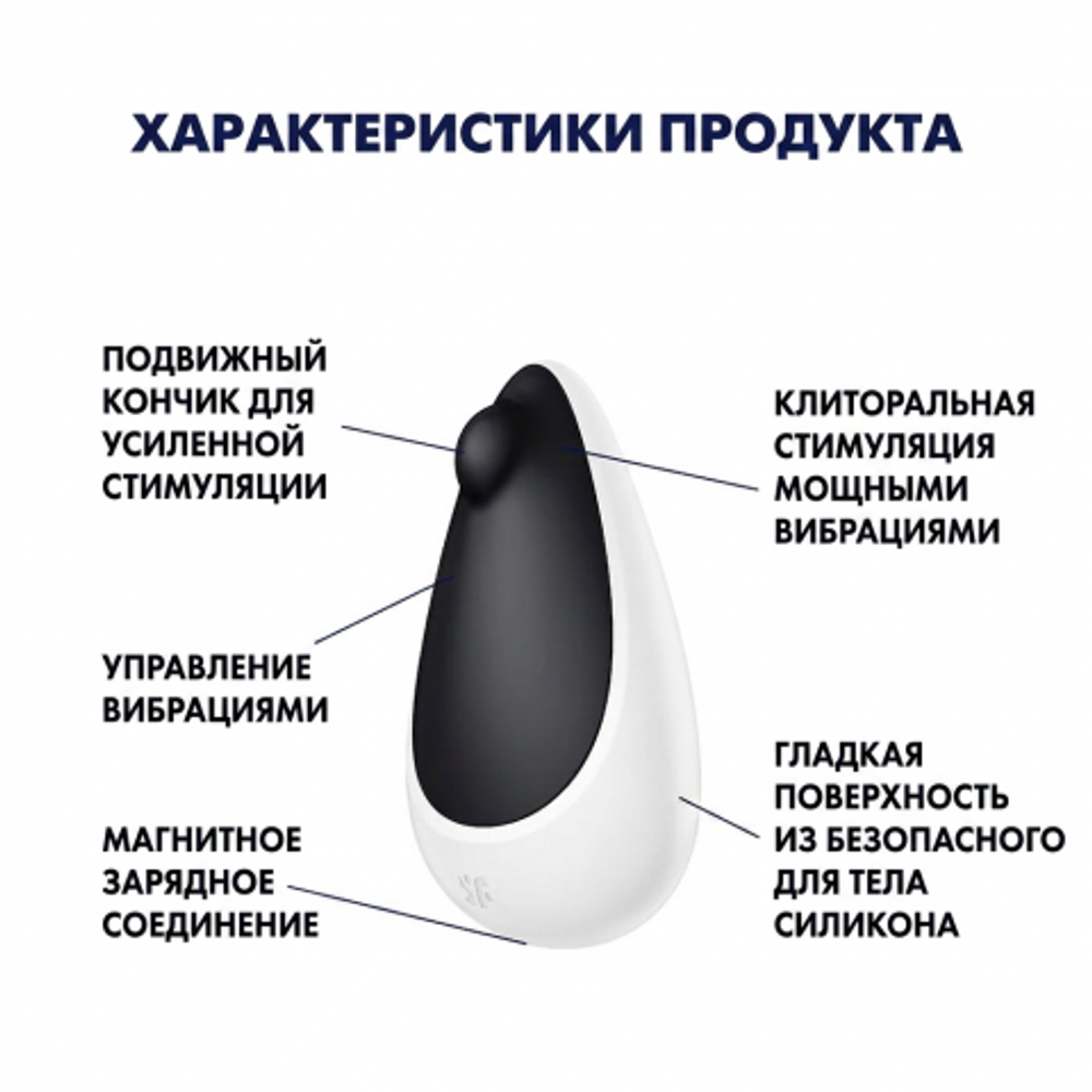 Стимулятор клитора Satisfyer Spot on 3 черный