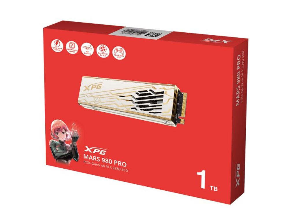 SSD накопитель ADATA Mars 980 Pro 1ТБ, M.2 2280, PCIe 5.0 x4, NVMe [SMAR-980P-1TCI]