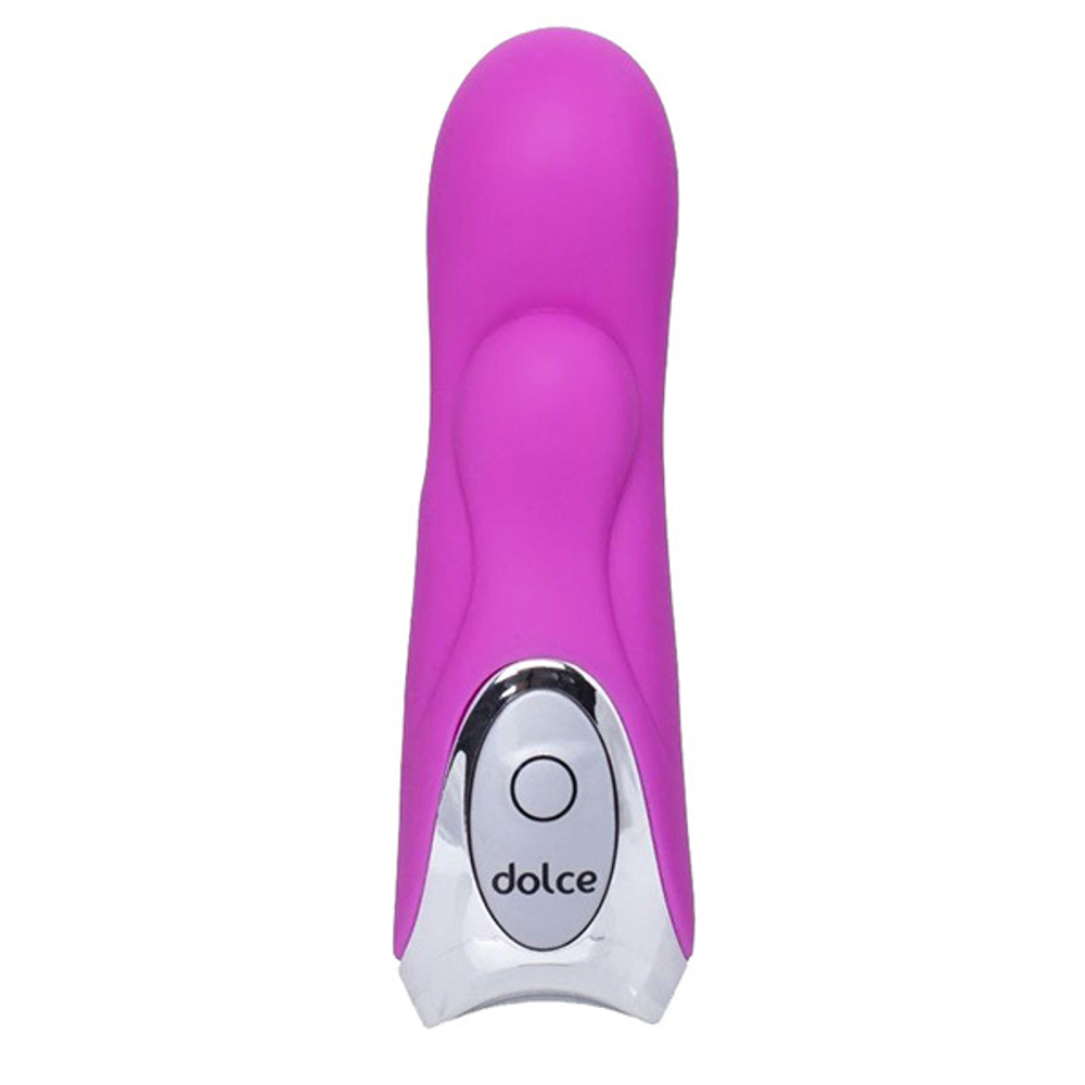 Розовый мини-вибратор 12,5см ToyFa Dolce Jaden 591006