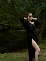 ХАЛАТ BLACK LUX НА ЗАПАХ