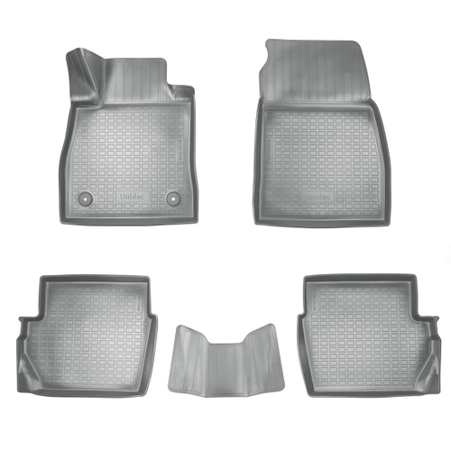 Ковры в салон Norplast/Unidec для Ford Fiesta II (2017-), Серый, 5 штук, арт.NPA11-C22-215-1-G