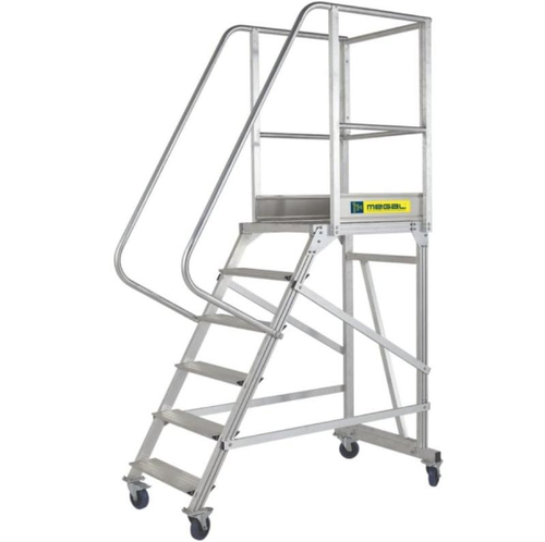 Вышка - стремянка разборная на колесах (150 кг) MEGAL ВС-1.7