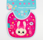 5199593 Нагрудник детский «Зайка Полли» из махры, р-р. 20*20см