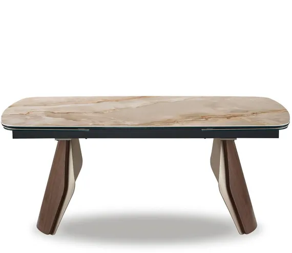 Раздвижной стол Shelf, 180-270х100 см, глянцевая керамика