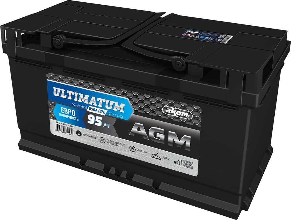 AKOM Ultimatum AGM 6CT- 95 аккумулятор