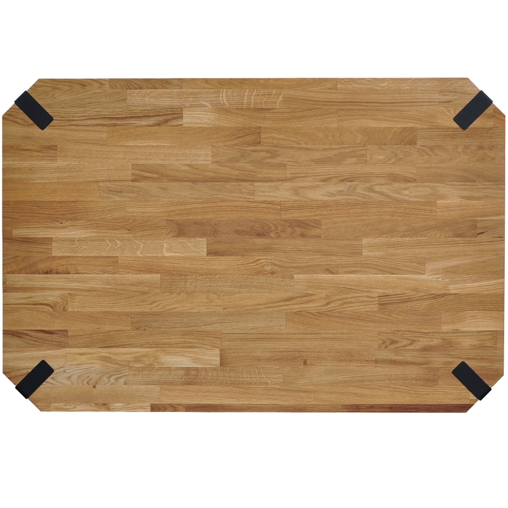 Стол журнальный лофт Флеверс, массив дуба, металл