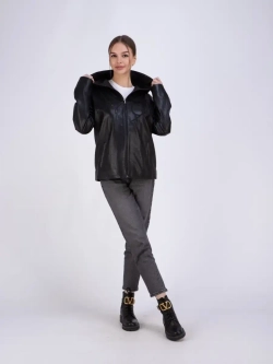 Куртка женская кожаная большие размеры