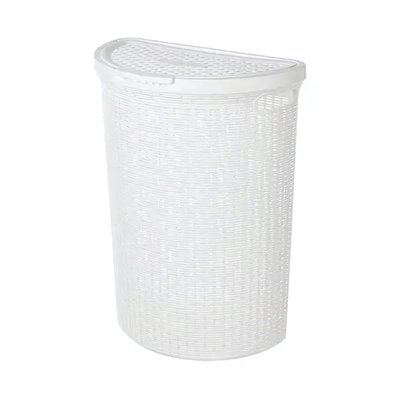 КОРЗИНА ДЛЯ БЕЛЬЯ ECO STYLE 460Х265Х610 ММ (белый1)