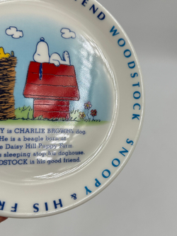 Тарелка Snoopy & His Friend Woodstock