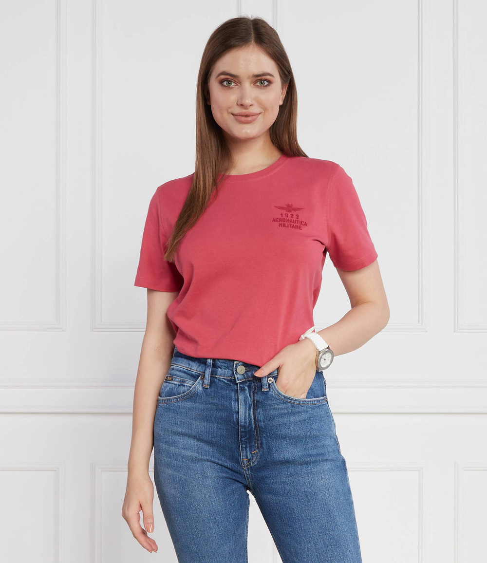 Футболка Aeronautica Militare - розовый(TS2129DJ584)