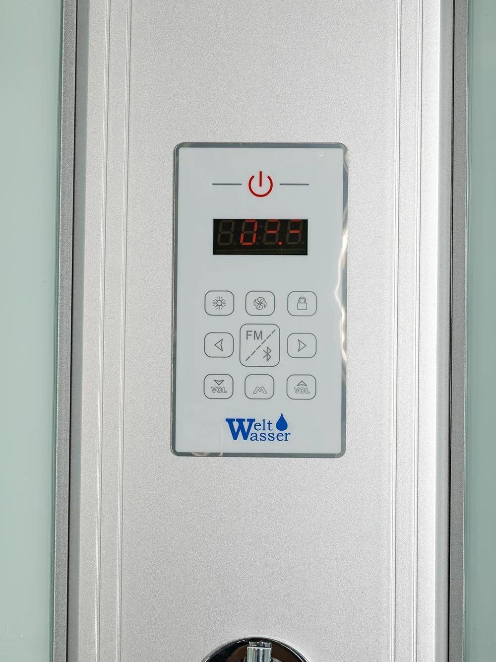 Душевая кабина WeltWasser  WW500 WERRA  904 90х90 см,  прозрачное стекло, поддон низкий, крыша, гидромассаж