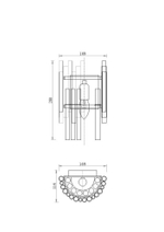 Настенный светильник Maytoni Coliseo MOD135WL-01BS