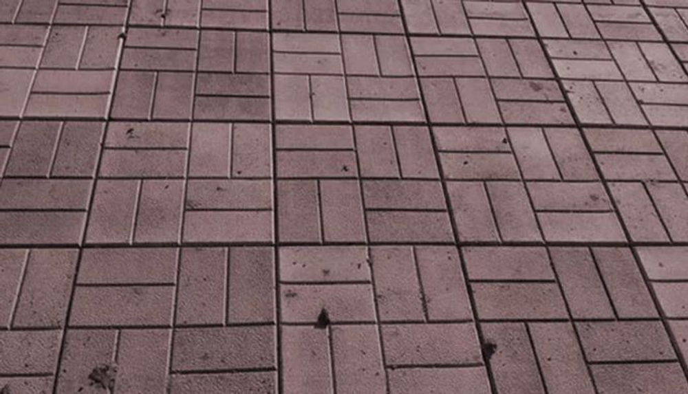 Полимер-песчаная плита тротуарная УНИВЕРСАЛЬНАЯ "8кирпичей" 250x250x20 (коричневый)