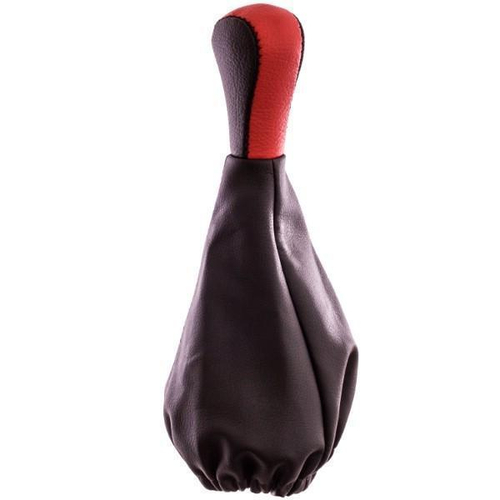 Ручка рычага КПП с чехлом ВАЗ 2108-99 кожа красная Skyway