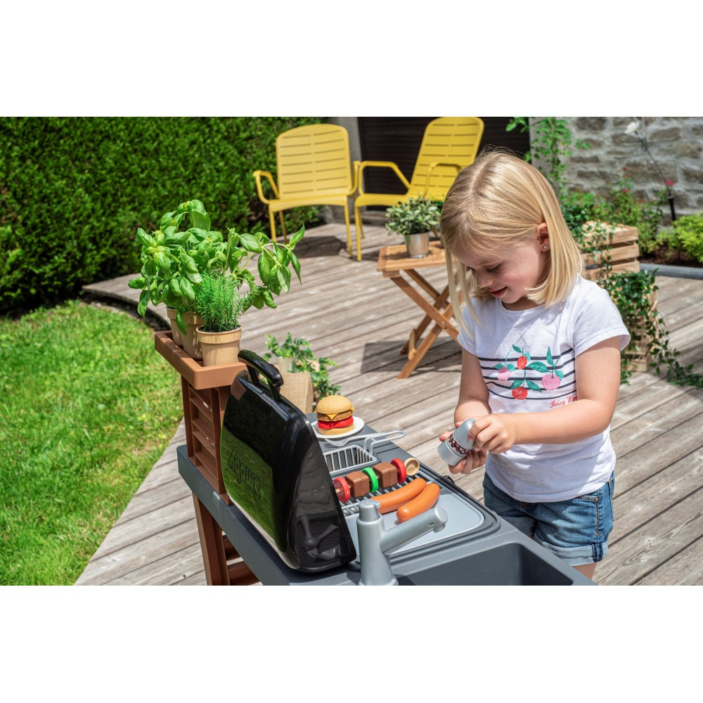 Детская садовая кухня Smoby 312004 с регулировкой высоты и 43 аксессуарами от 3 лет — фото 10