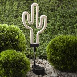 ERASF012-31 ЭРА Садовый неоновый светильник Кактус на солнечной батарее