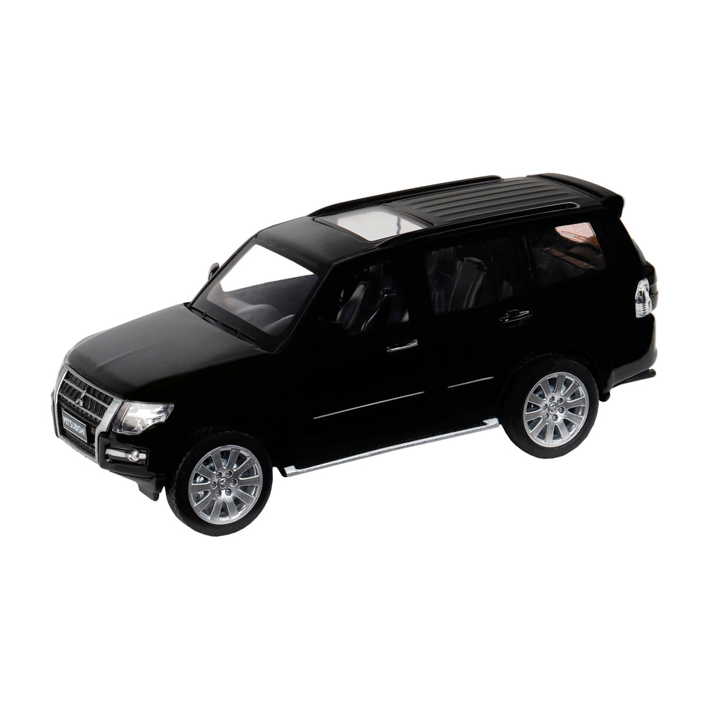 Модель 1:33 Mitsubishi Pajero 4WD Turbo, черный, откр. двери, капот и багажник, свет, звук, инерция