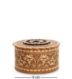 Народные промыслы BST-133/ 2 Шкатулка резная (береста)