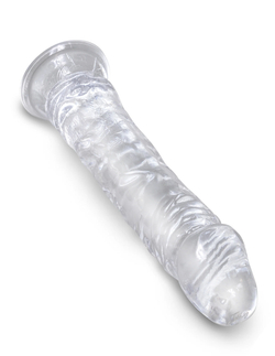 Прозрачный фаллоимитатор King Cock Clear 8 L 19.6 см, ø 4,45 см