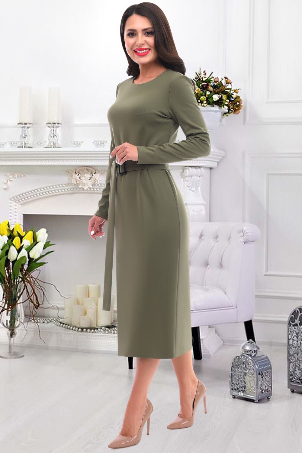 Платье Тиффи (фисташка) Brividi (Акция)