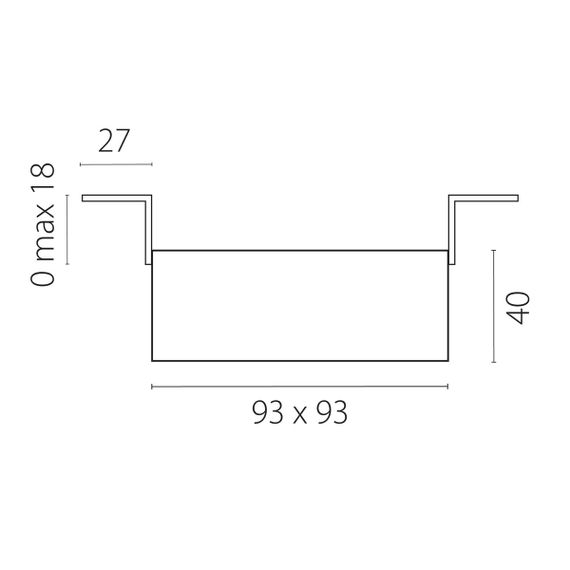 Комплект из светильника и рамки Lightstar Domino Quad (214510+214503) G214503