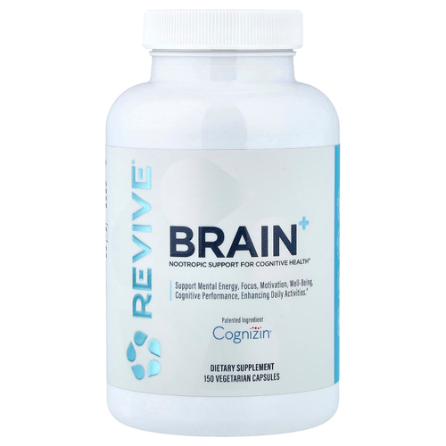 Revive, Brain+, 150 вегетарианских капсул