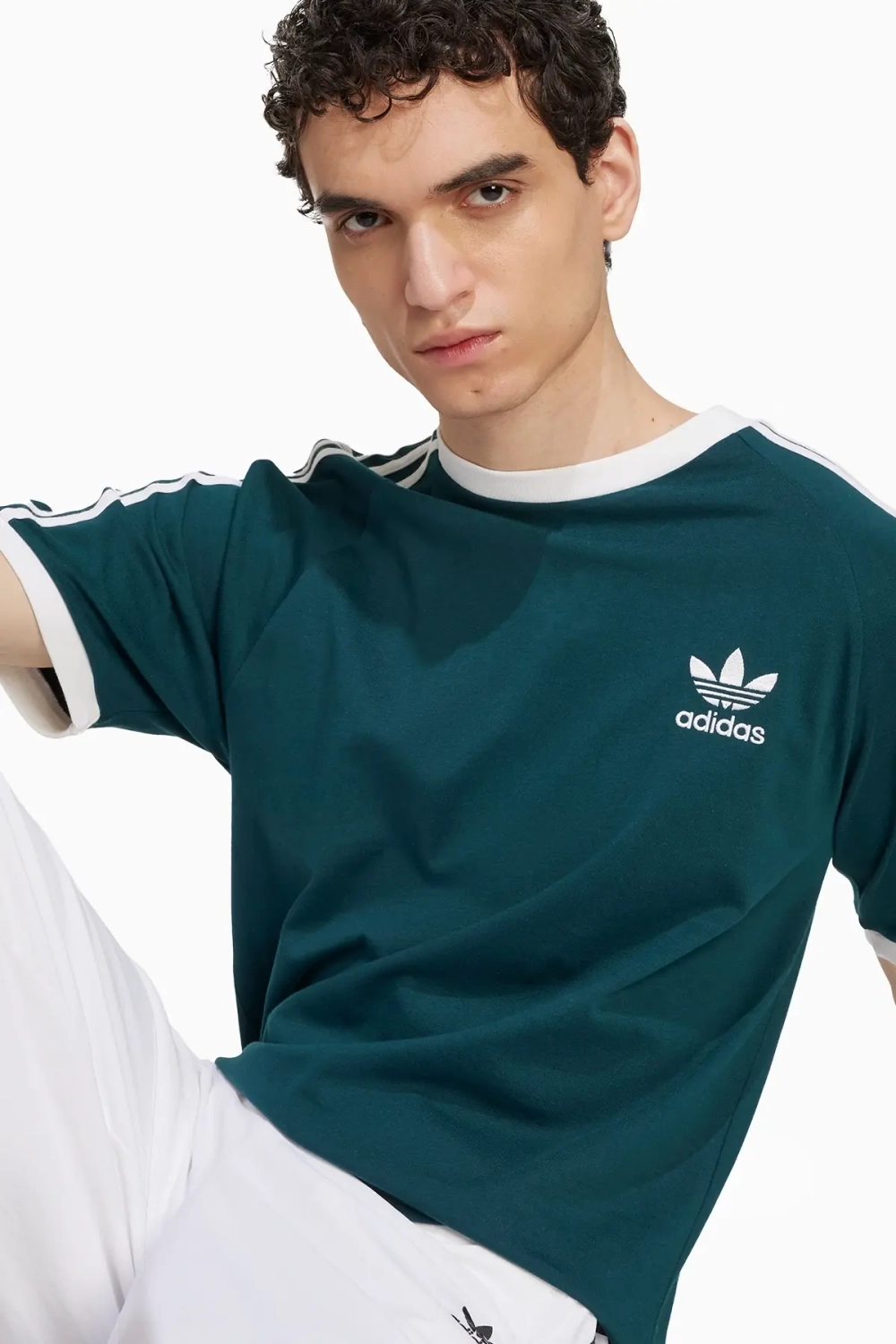 Футболка adidas Adicolor Classics 3-Stripes - зеленый