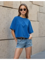 Футболка детская оверсайз укороченная базовая