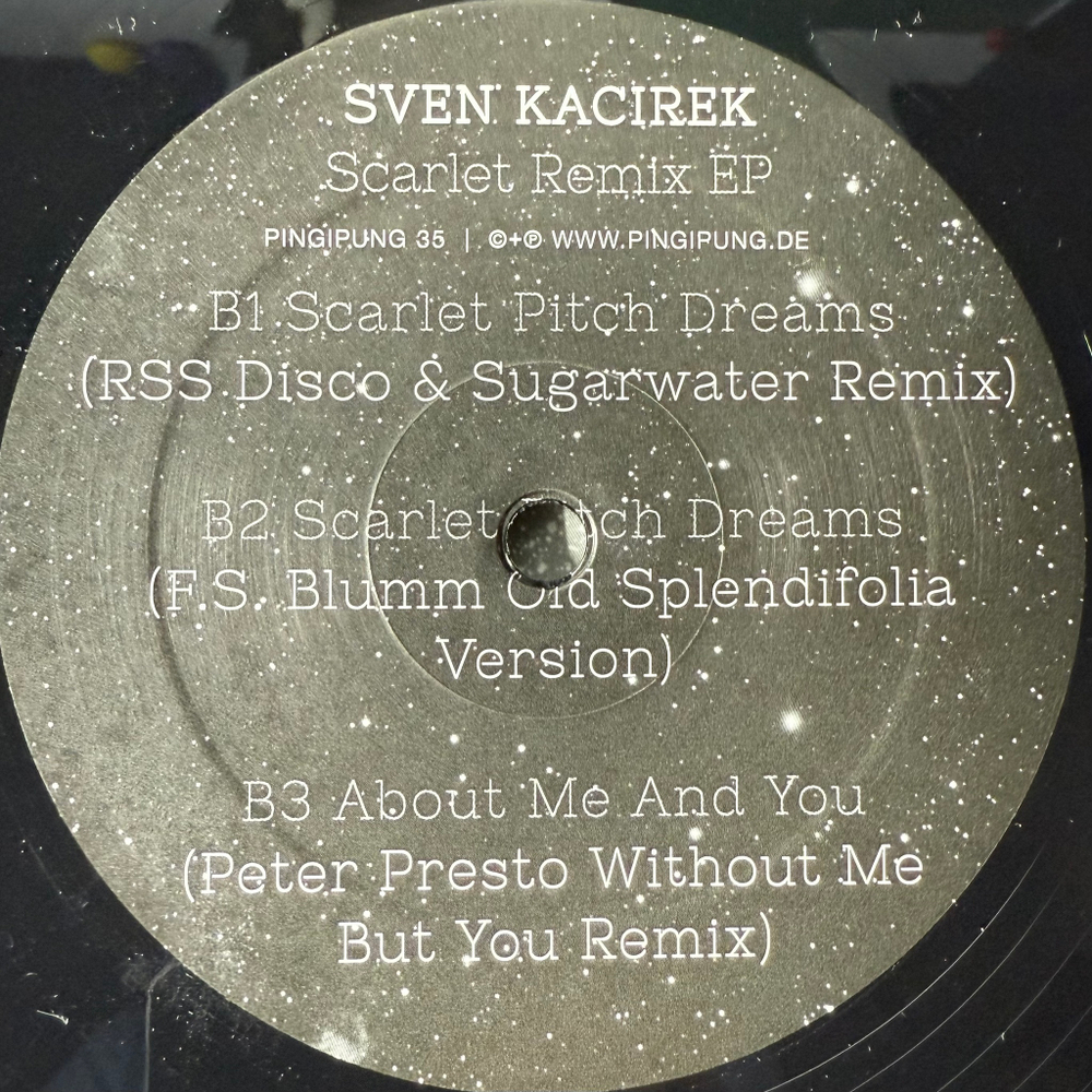 Виниловая пластинка Sven Kacirek ‎– Scarlet Remix EP