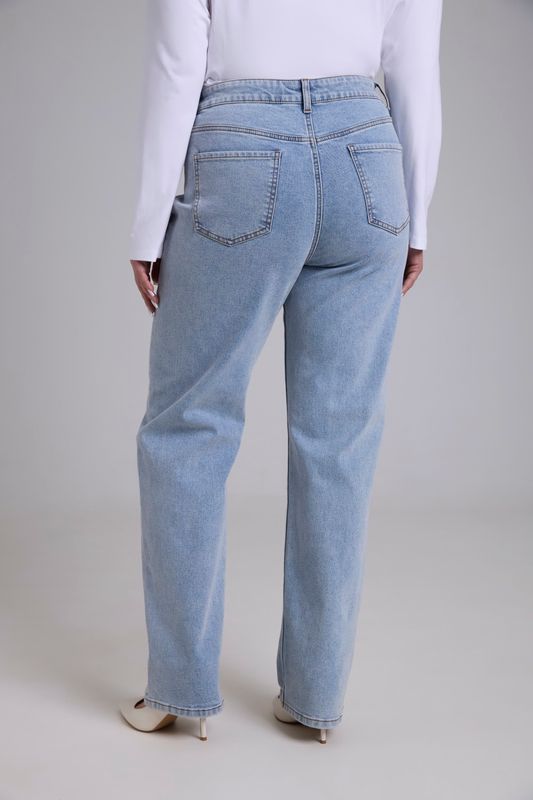 Джинсы straight fit, синий