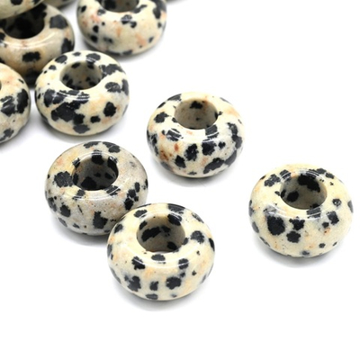 б14-дя Бублик 14мм, яшма далматиновая