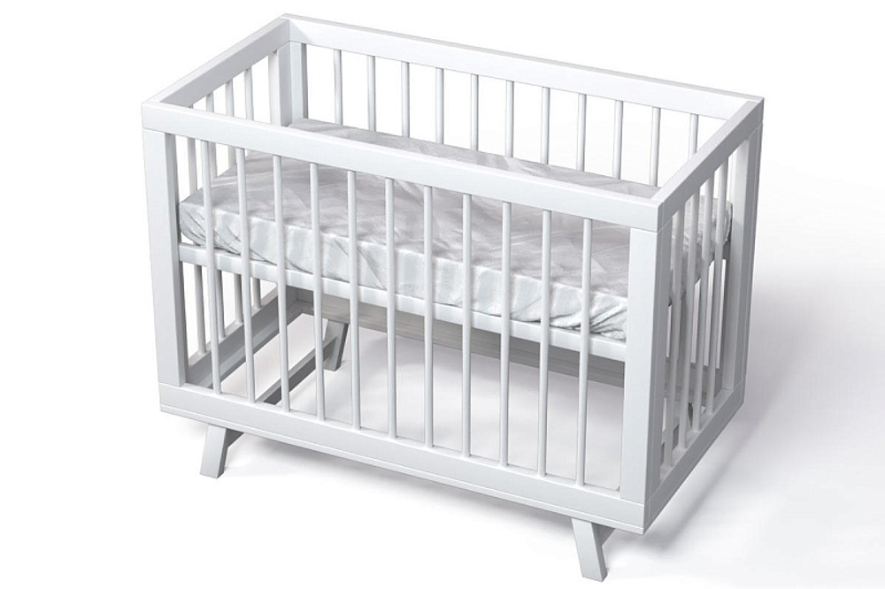Кроватка детская Lillaland Lilla Aria с маятником белый