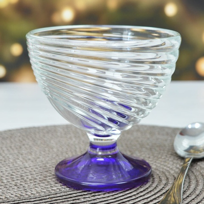 Креманка 300мл "Бриз" лак микс, закаленное стекло 851075