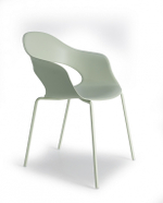 Кресло пластиковое Scab Design Lady B, зеленый шалфей