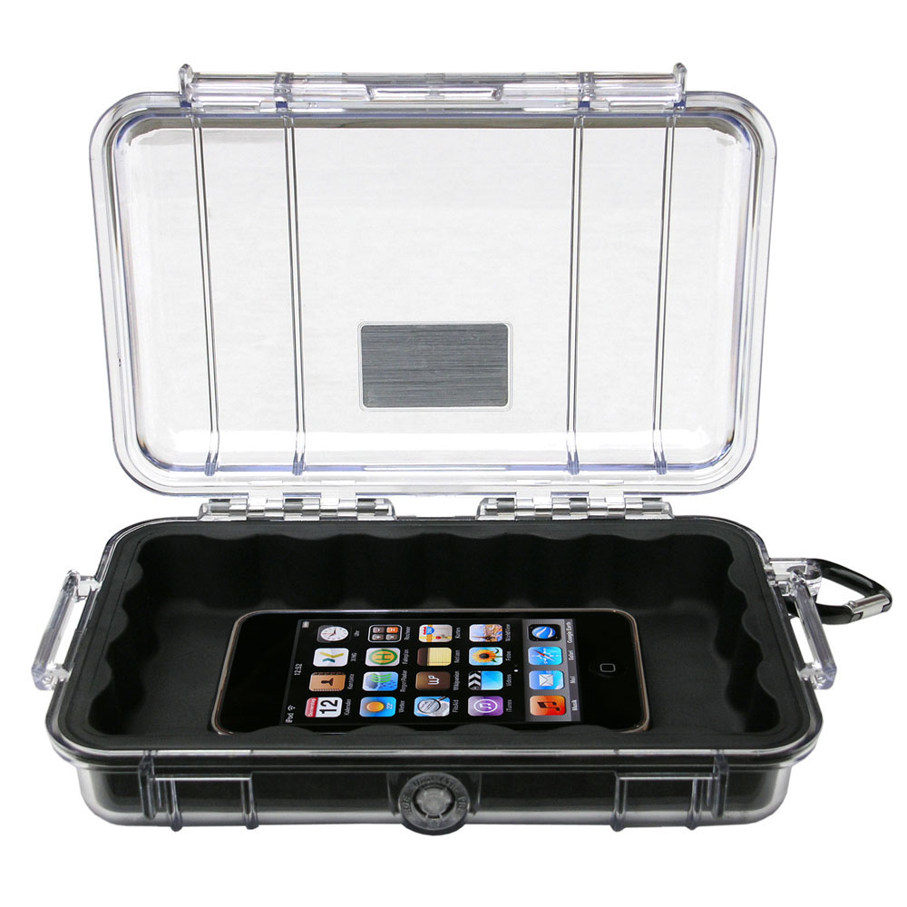 Защитный кейс Peli™ 1040 прозрачный с черной вставкой