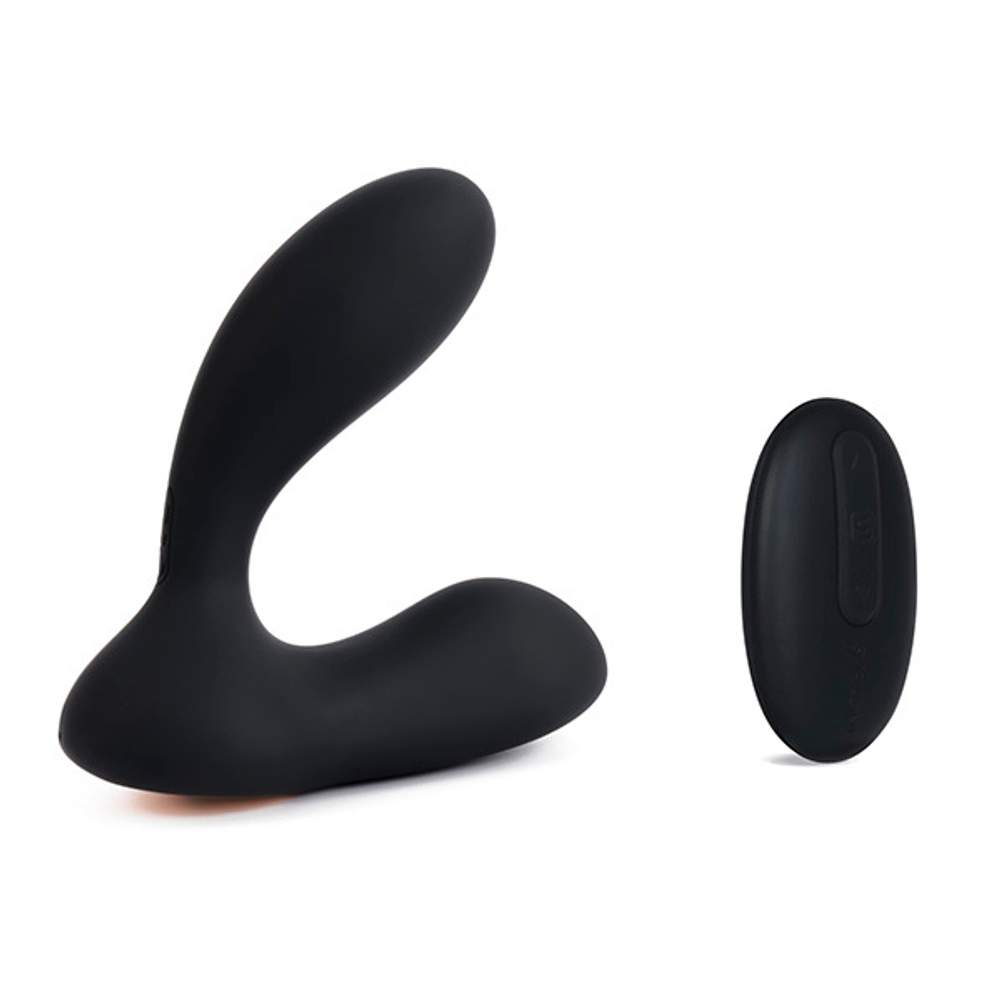 Чёрный вибростимулятор простаты с пультом ДУ Svakom Vick App-controlled Prostate and Perineum Massager SPM-03W