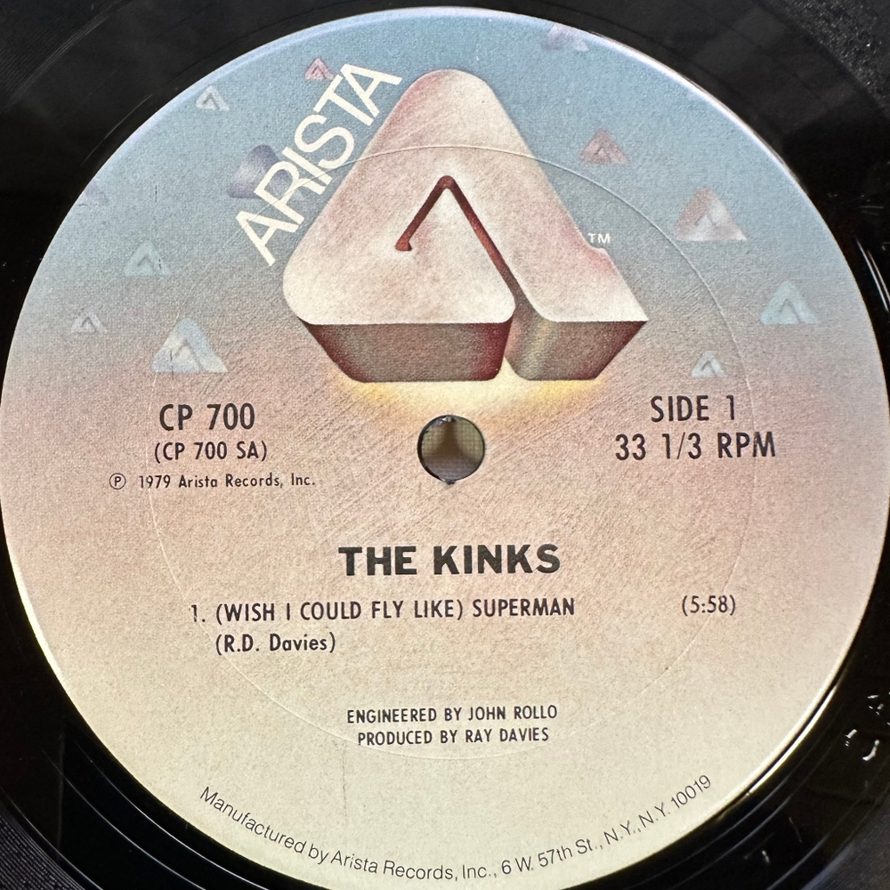 The Kinks ‎– (Wish I Could Fly Like) Superman (США 1979г.) 12", 33 ⅓ RPM