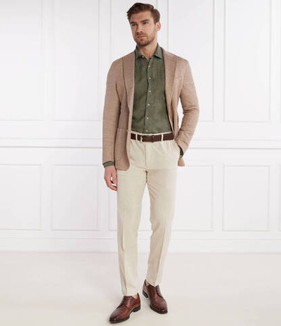 Брюки Kane-DS BOSS BLACK - бежевый(50512565)