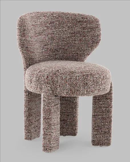 Стул 1682, бордовый меланж