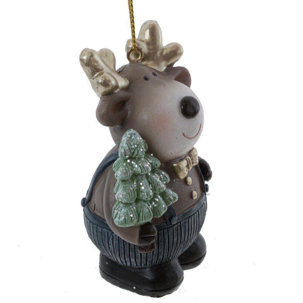 GAEM Фигурка декоративная подвесная "Олень", L5 W3,5 H8,5 см, 4в.