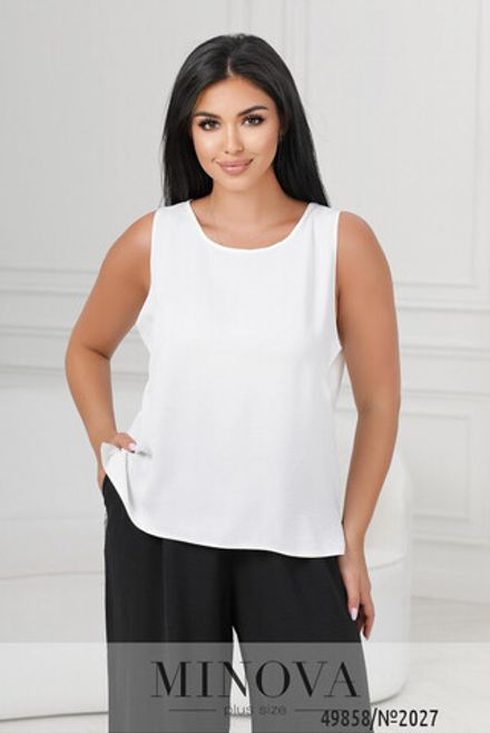 Блуза 2027-молочный Minova Фото 2