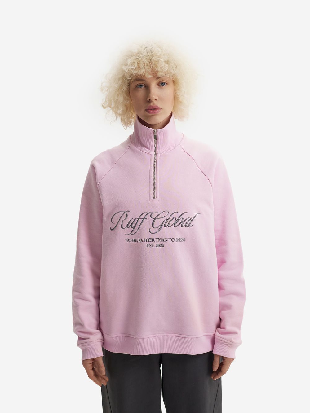 Толстовка Ruff Global Halfzip Sport Jacket розовый