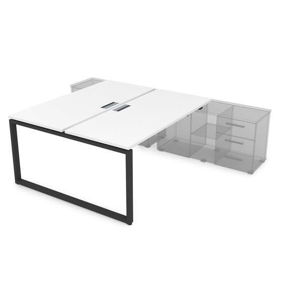 СПБ-О.979 Стол системы БЕНЧ, на 2 рабочих места, для крепления на тумбу (1400*1435*750)